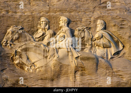 Stone Mountain Confederate Memorial, Stone Mountain Park, Georgia Foto Stock