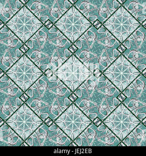 Diamanti geometrico motivo Motif Foto Stock