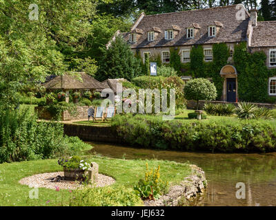 The Swan Hotel, Bibury, Cotswolds, REGNO UNITO Foto Stock