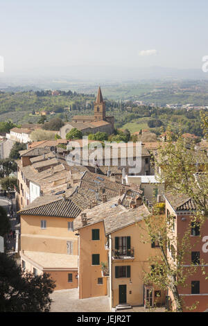 Vista panoramica di Assisi. Umbria. Foto Stock