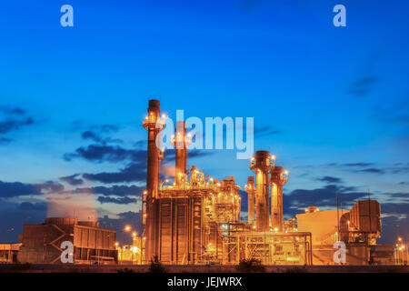 Turbina a gas centrale elettrica Foto Stock