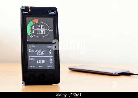 Npower smart meter display principale Foto Stock
