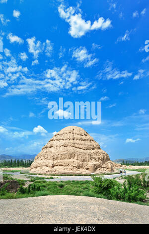 Il West Xia tombe imperiali a Yinchuan, Ningxia, Cina Foto Stock