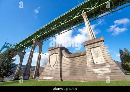 St. Johns ponte in Portland Oregon Foto Stock