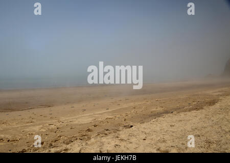 Cloud invertita, Cardigan Bay, Galles Foto Stock