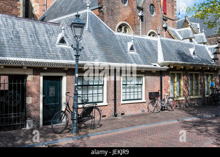 Stile tardo gotico Grote Kerk o San-Bavokerk chiesa protestante, Haarlem, Olanda Settentrionale, Paesi Bassi Foto Stock