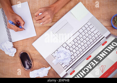 Immagine composita della linea interfaccia di insegnamento Foto Stock