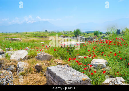 Hierapolis antiche rovine della città Foto Stock