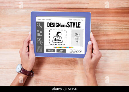 Immagine composita di Interfaccia designer Foto Stock