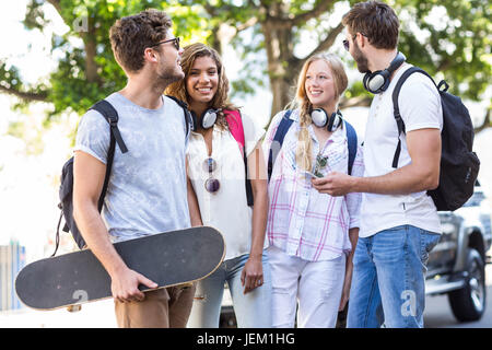 Hip amici di trascorrere del tempo insieme Foto Stock