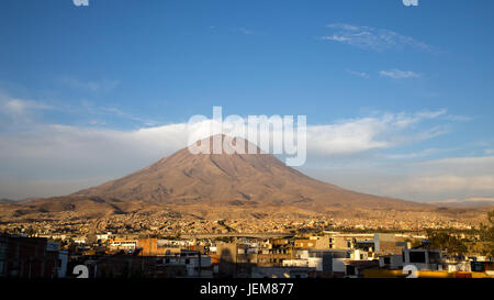 Punto di vista Yanahuara in Arequipa Foto Stock