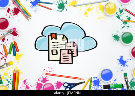 Immagine composita del telaio di alimentazione arte Foto Stock