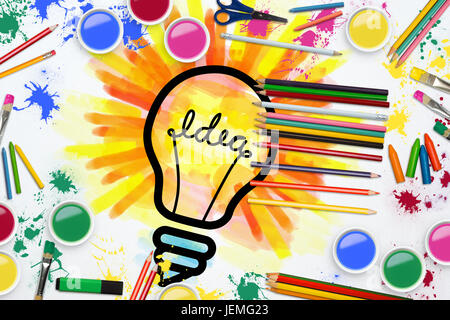 Immagine composita del telaio di alimentazione arte Foto Stock