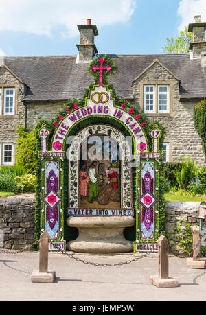 Tissington ben medicazioni Tissington Derbyshire Peak District Derbyshire, Inghilterra GB UK EU Europe Foto Stock