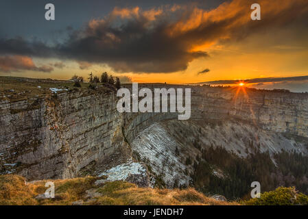 Creux du Van, Neuchatel, Svizzera Foto Stock