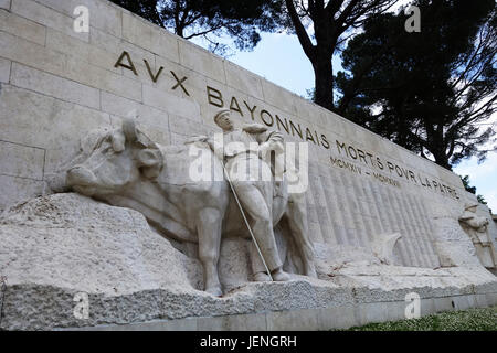 Bayonne nella regione basca del sud-ovest della Francia Foto Stock