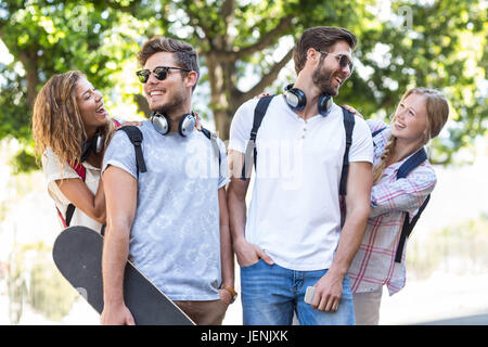 Ciao amici di trascorrere del tempo insieme Foto Stock