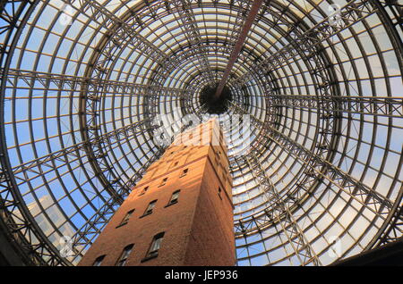 Stie Torre Shot a Melbourne in Australia. Stie Shot Tower è stata completata nel 1888. Foto Stock