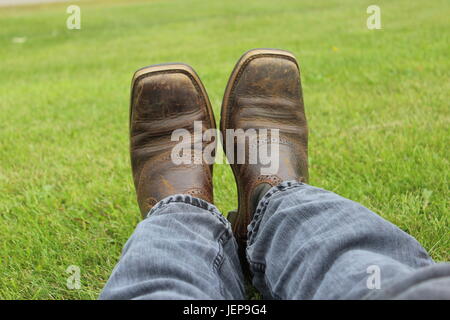 Stivali da cowboy. Foto Stock