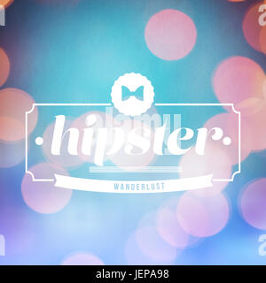 Immagine composita del hipster parola Foto Stock