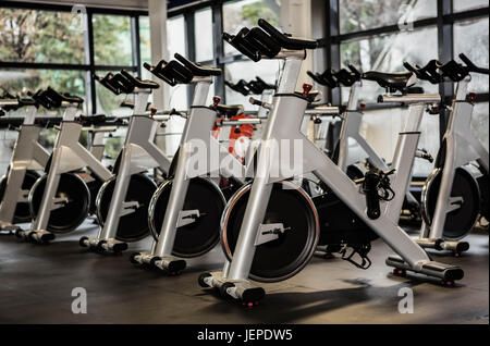 Le bici di esercitazione Foto Stock