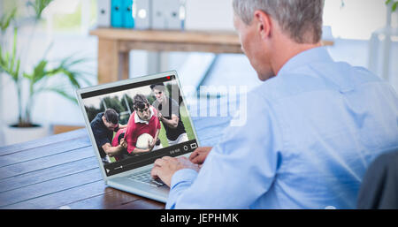 Immagine composita di vista della lezione app Foto Stock