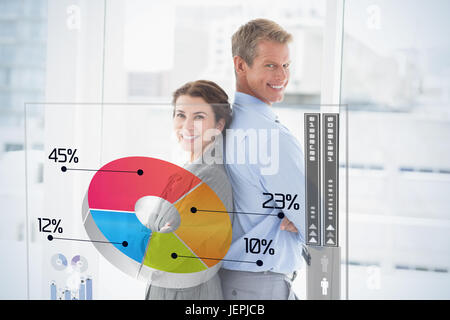 Immagine composita di global business interface Foto Stock