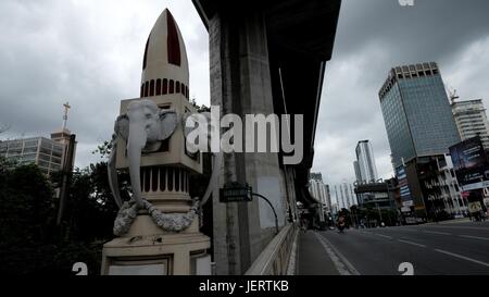 Venezia di Asia Khlong Saen Saeb Hua Chang Elefante Ponte Ponte di testa Phayathai Road, Bangkok in Thailandia del sud-est asiatico Foto Stock