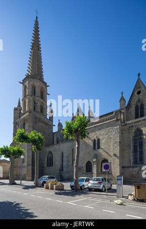 Mirepoix cattedrale Saint Maurice in Mirepoix, Ariège, Francia. Foto Stock