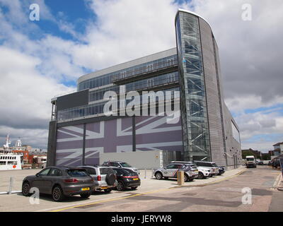 Landrover BAR Ben Ainslie Racing sede, Portsmouth, Regno Unito. Foto Stock