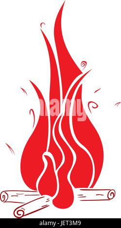 Legno isolato Illustrazione Vettoriale