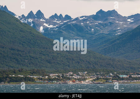 Puerto Wlliams, Canale del Beagle, Tierra del Fuego, Cile, Sud America Foto Stock