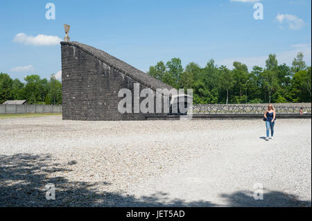 03.06.2017, Dachau, Baviera, Germania, Europa - memoriale ebreo presso il memoriale del campo di concentramento di Dachau. Foto Stock