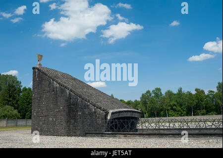 03.06.2017, Dachau, Baviera, Germania, Europa - memoriale ebreo presso il memoriale del campo di concentramento di Dachau. Foto Stock