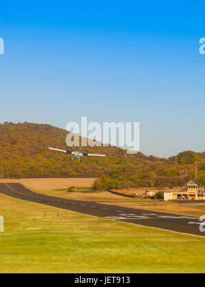 Mustique Airport, Mustique Foto Stock