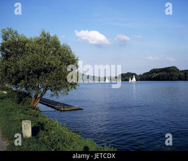 Germania, cibo, dissenteria area, Renania settentrionale-Vestfalia, Lago Baldeneysee, Foto Stock