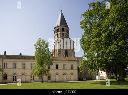 Francia, Borgogna, Dipartimento Saône-et-Loire, Cluny,'abbazia benedettina, Foto Stock