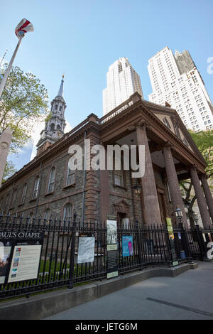 Saint pauls cappella New York City USA Foto Stock