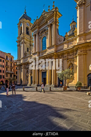 Italia Liguria Santa Margherita Ligure chiesa di Santa Margherita d'Antiochia Foto Stock