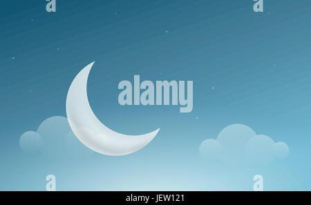 Sky crescent Illustrazione Vettoriale
