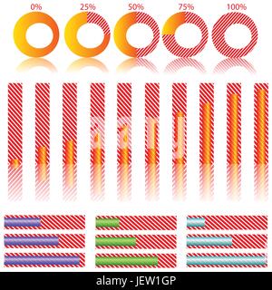 Blu, tabella, grafico, torta, torta, torte, diagramma, pezzo, sezione, segmento, parte, Illustrazione Vettoriale