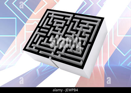 Immagine composita del maze Foto Stock