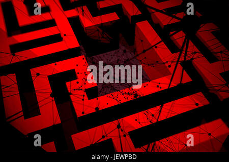 Immagine composita del maze Foto Stock