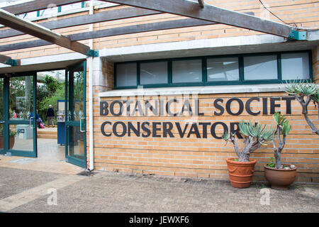 Società Botanica Conservattory, Giardini Botanici di Kirstenbosch, Cape Town, Sud Africa Foto Stock