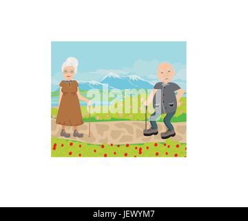 Andare a piedi Illustrazione Vettoriale