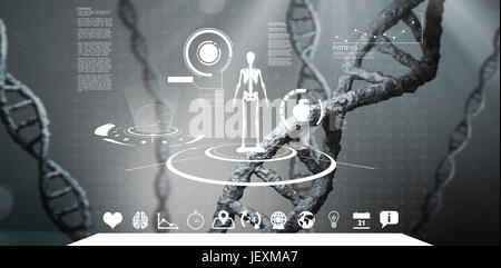 Interfaccia di fitness Foto Stock