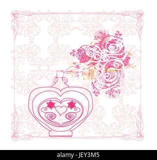 Vetro, calice, tumbler, donna donne, leaf, liquido, isolato, moda, femmina, Illustrazione Vettoriale