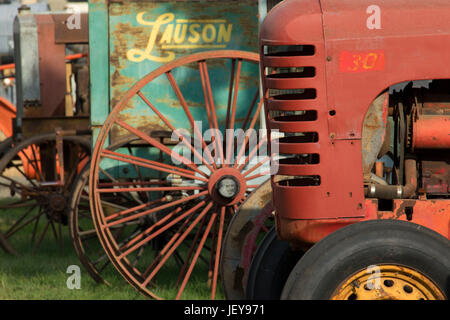 Trattori antichi, grande Oregon Steam-Up, antichi Powerland, Brooks, Oregon Foto Stock