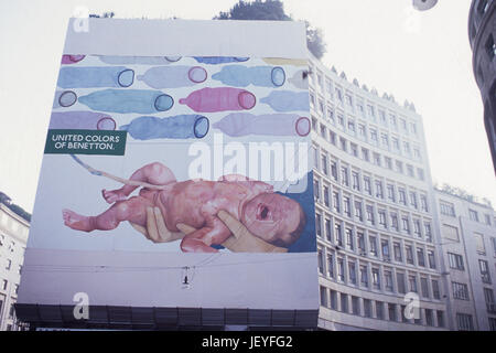 benetton adv by oliviero toscani Foto Stock