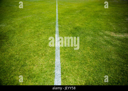 Linea di confine di un campo di gioco Foto Stock